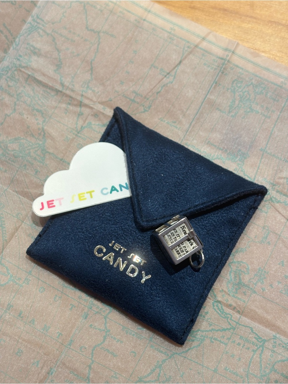 Jet Set Candy New York Newspaper Charm